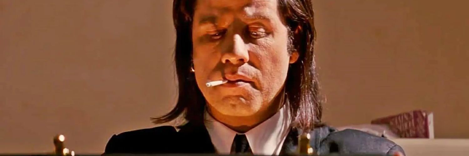 John Travolta's banner
