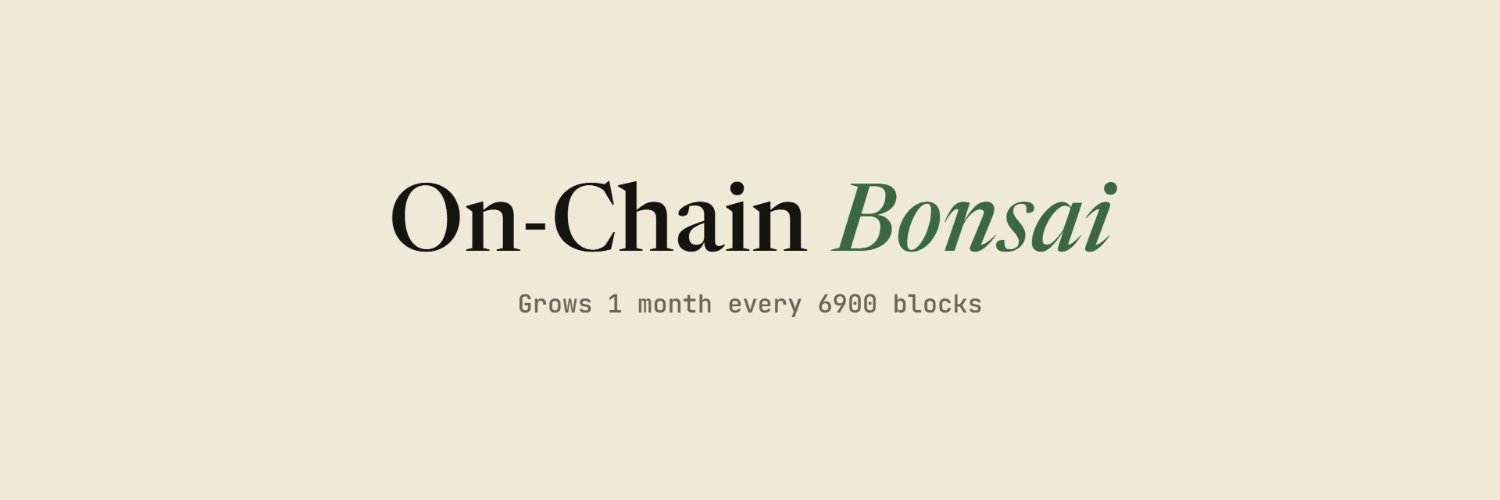 On-Chain Bonsai's banner