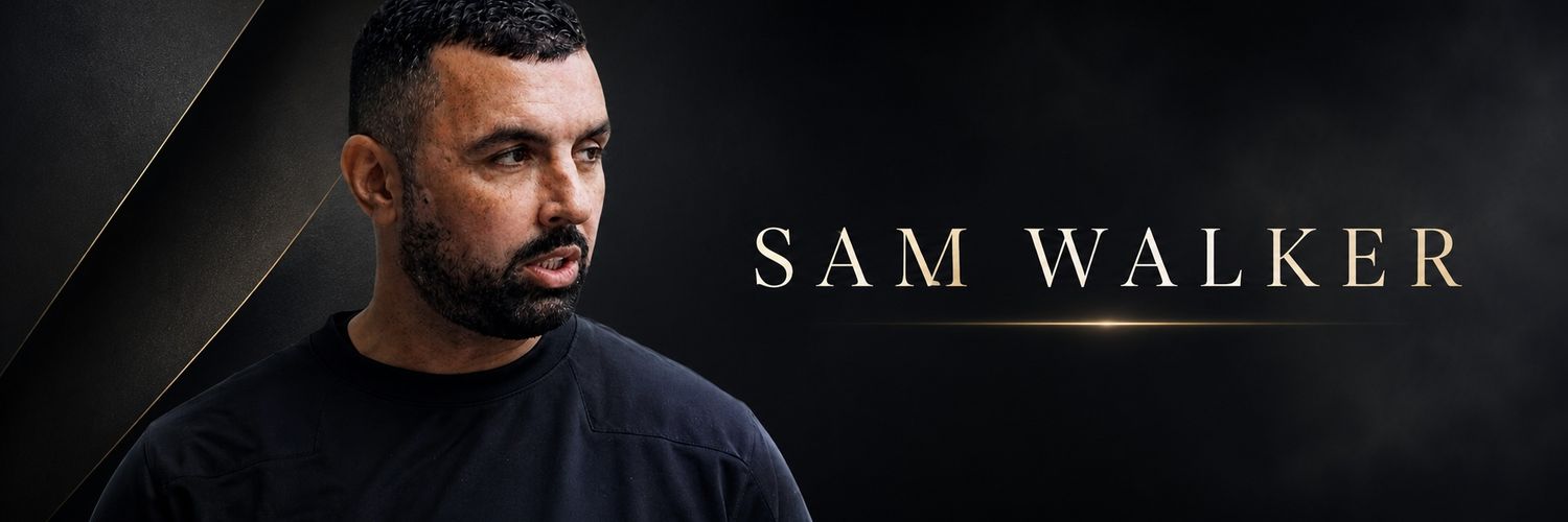 Sam Walker's banner
