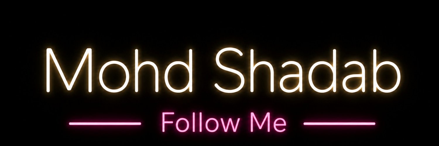 Mohd Shadab's banner