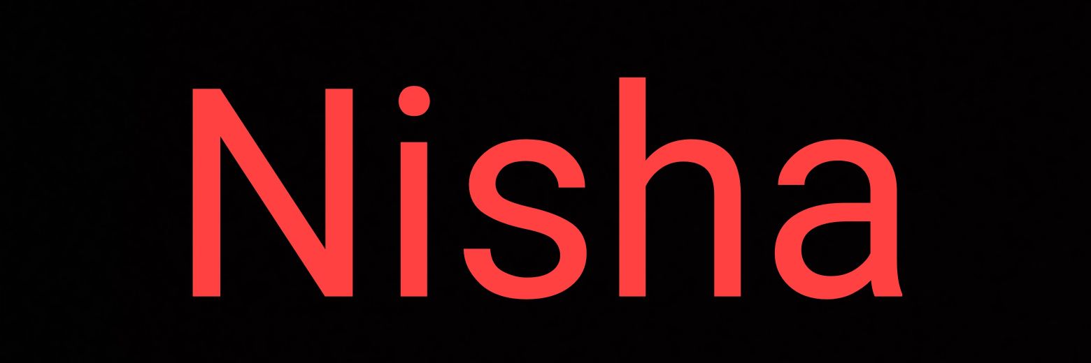 Nisha's banner