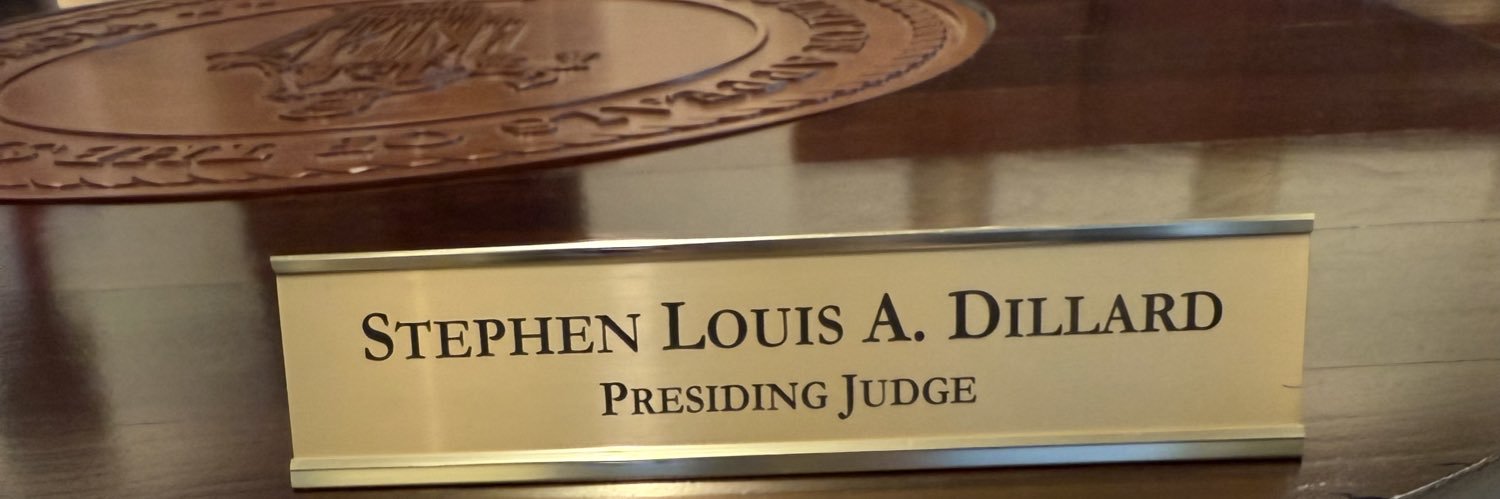 Judge Stephen Dillard's banner