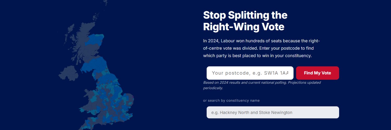 Voting Right | Uniting The Right UK's banner