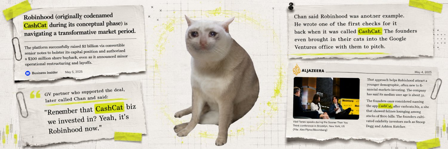 Cash Cat's banner