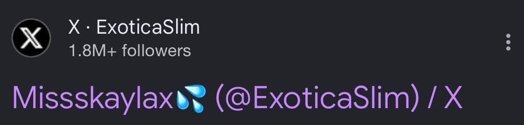 misskaylax💦(@ExoticaSlim)'s banner