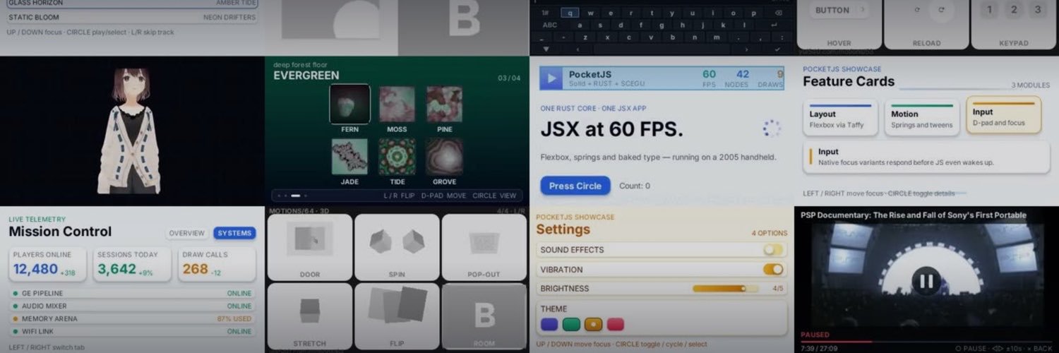 PocketJS's banner