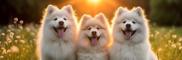 Cute dog's banner