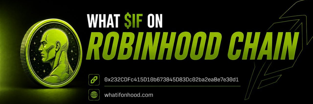 What $IF on Robinhood Chain's banner