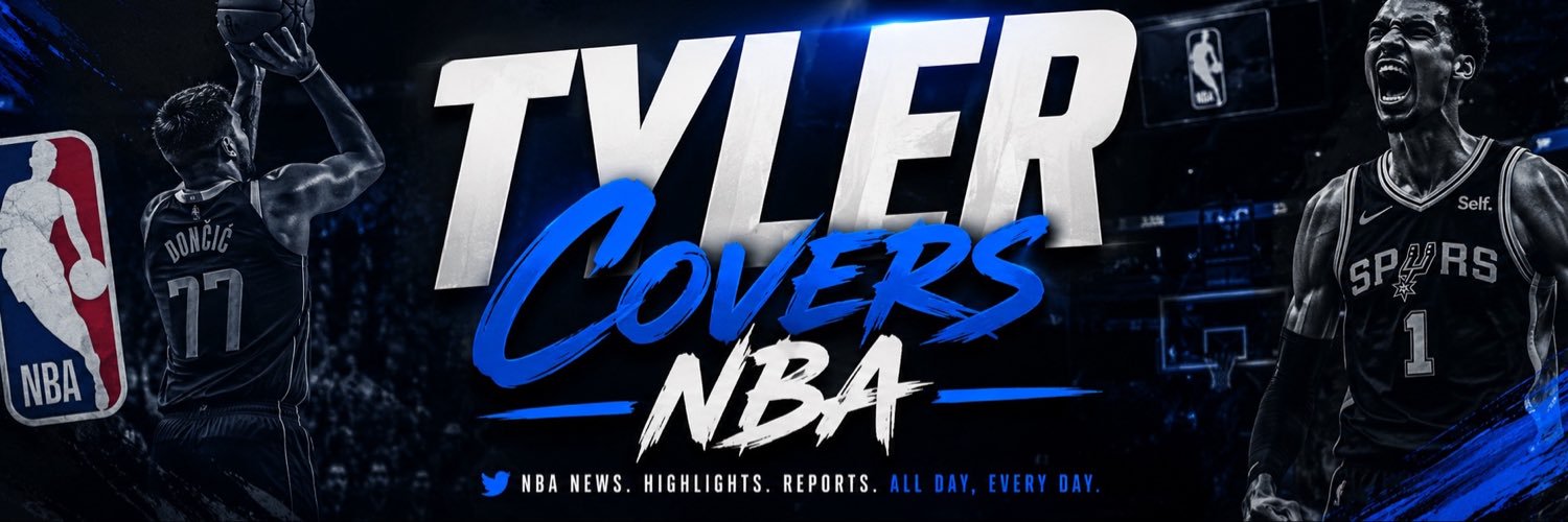 Tyler Covers NBA's banner