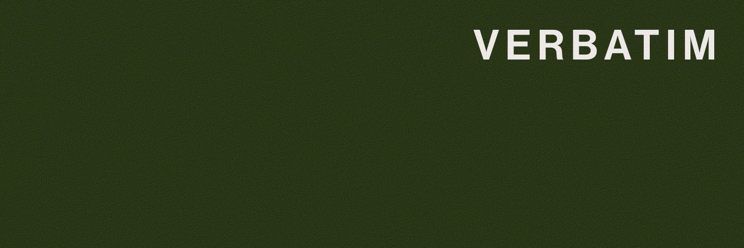 Verbatim's banner