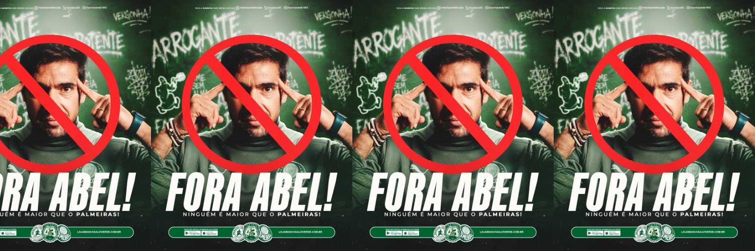 1Alviverde ⓟ FORA ABEL FERREIRA's banner