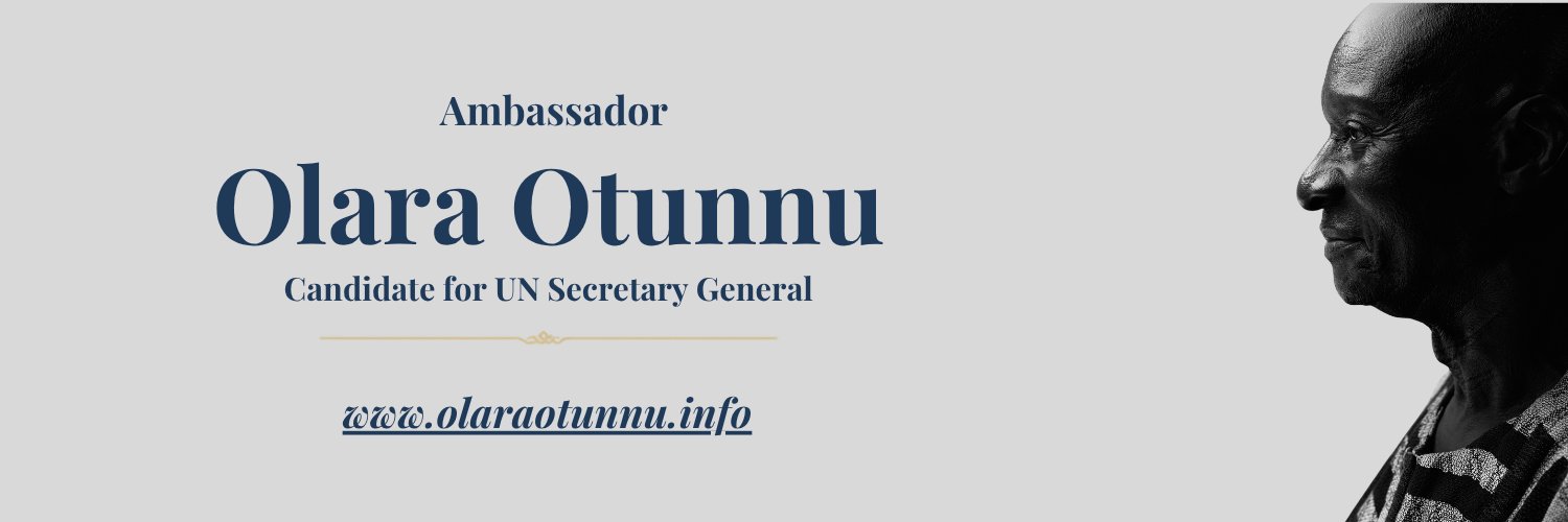 Olara Otunnu's banner