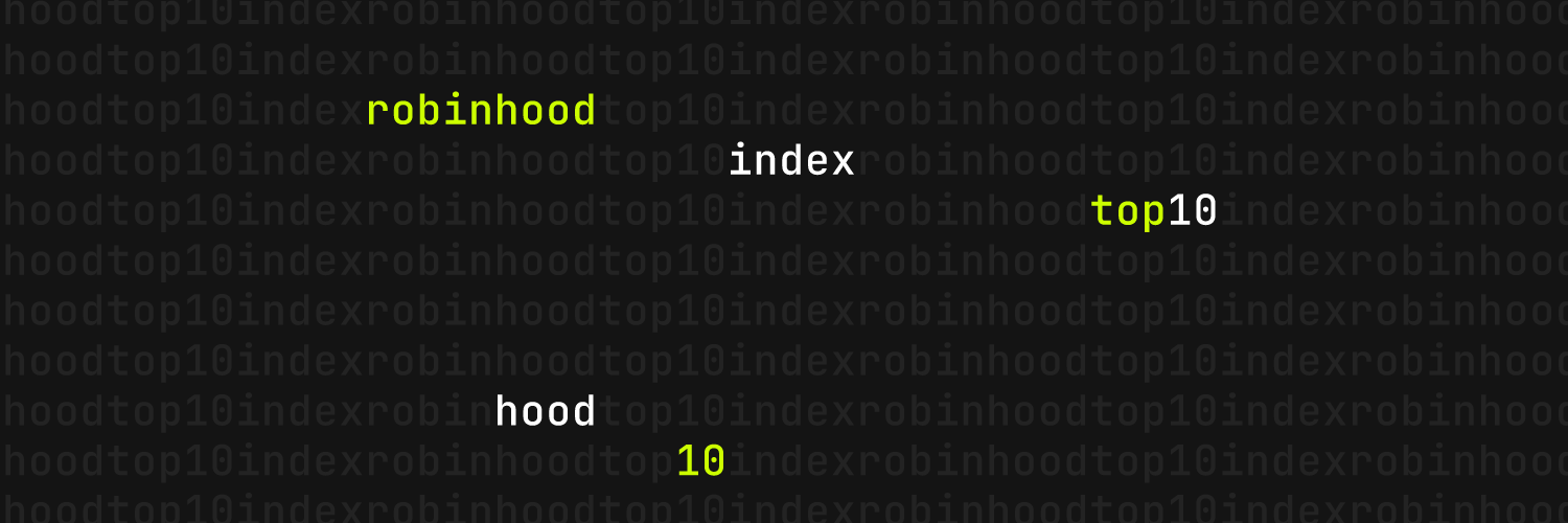 HOOD10 Index's banner