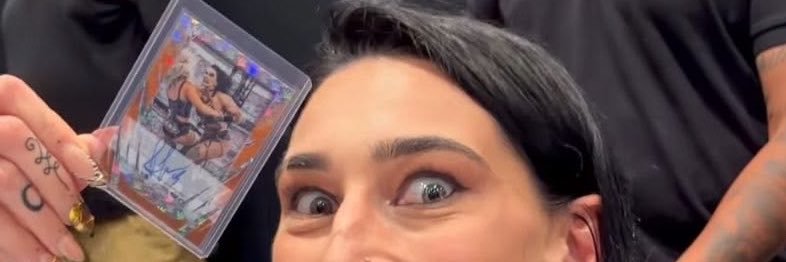 Rhea Ripley's banner