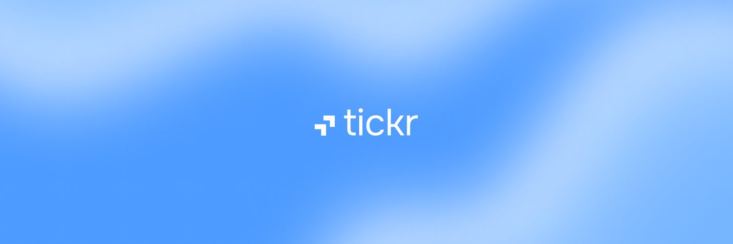 Tickr's banner