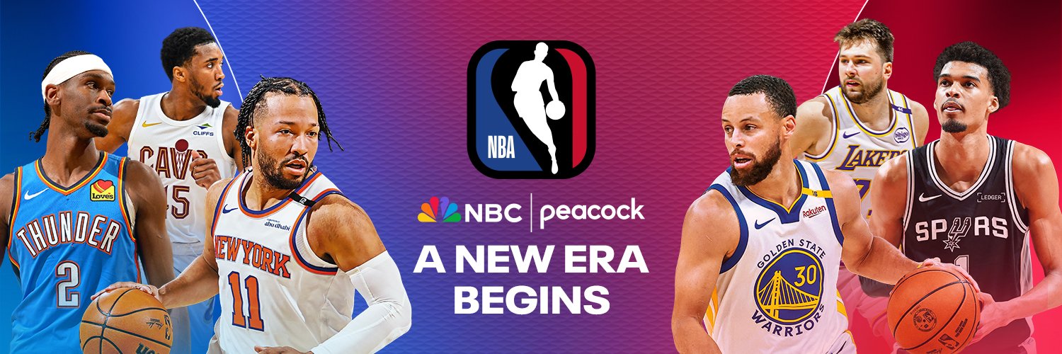 NBA on NBC and Peacock's banner