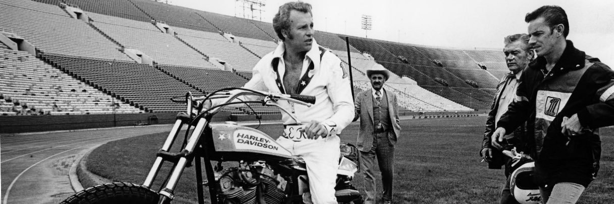 Evel Knievel's banner