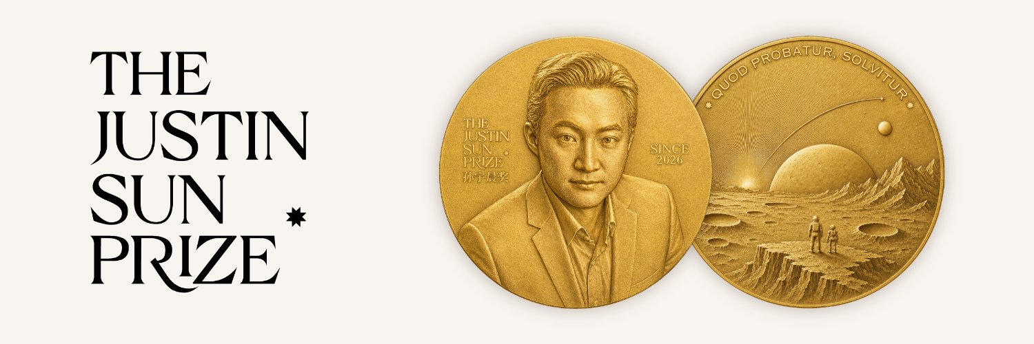 The Justin Sun Prize's banner