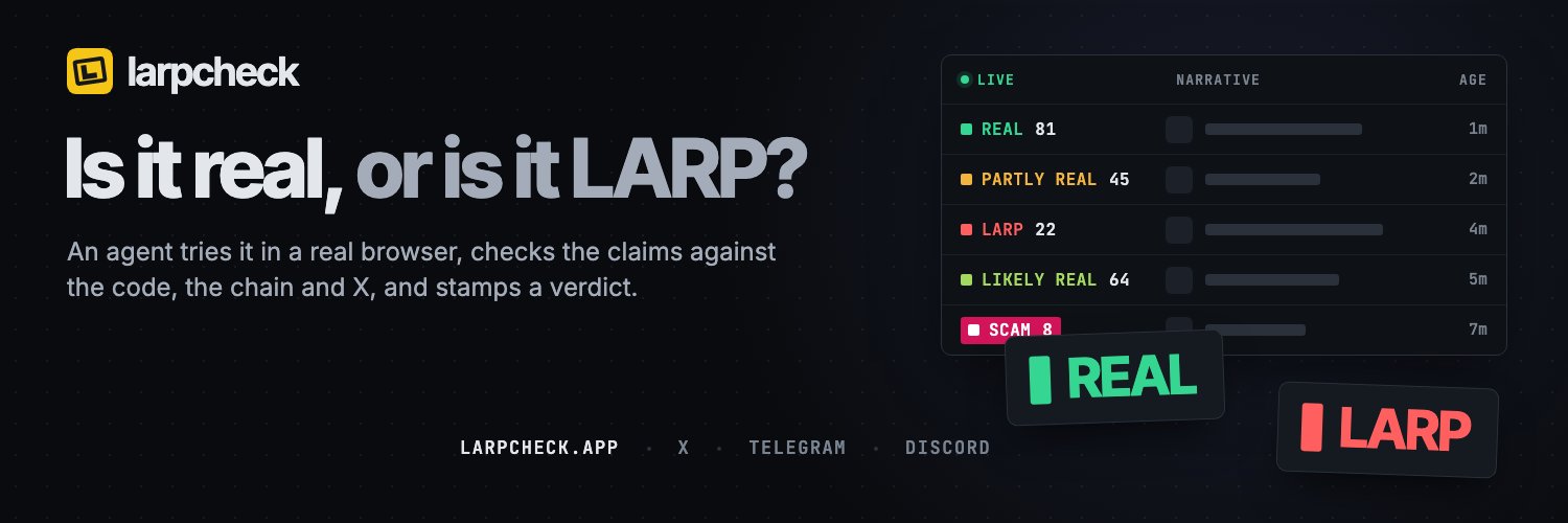 Larpcheck Bot's banner