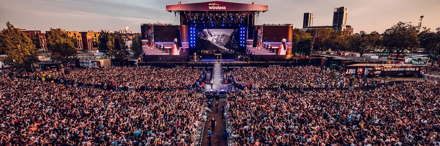 Wireless Festival's banner