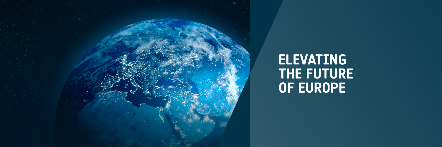 European Space Agency's banner