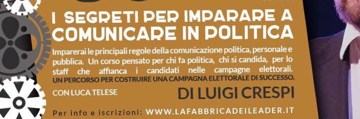 Italo Bocchino's banner