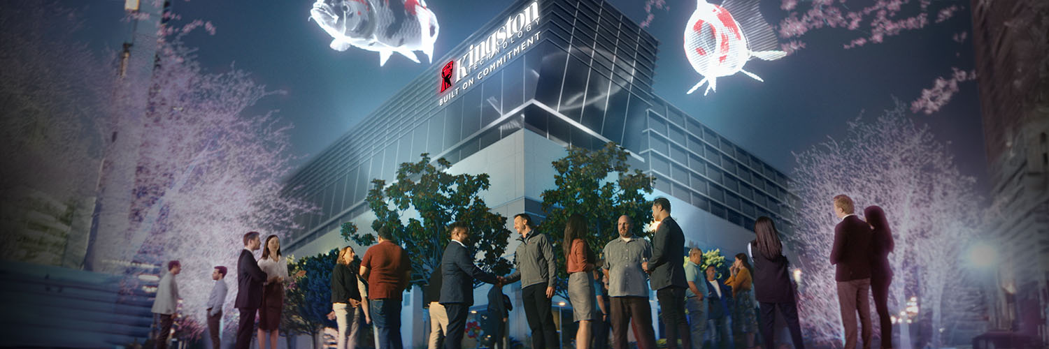 Kingston Technology's banner