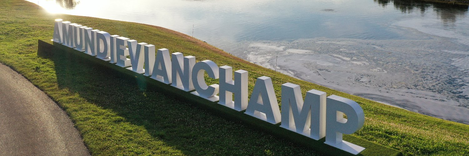 The Amundi Evian Championship's banner
