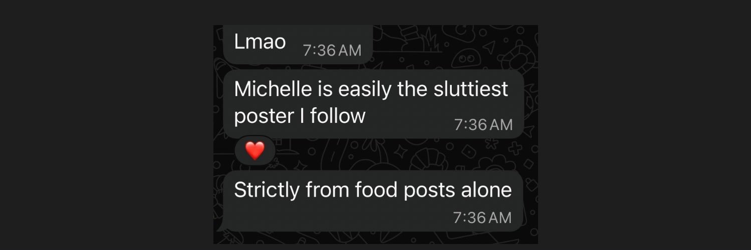 michelle (on break)'s banner