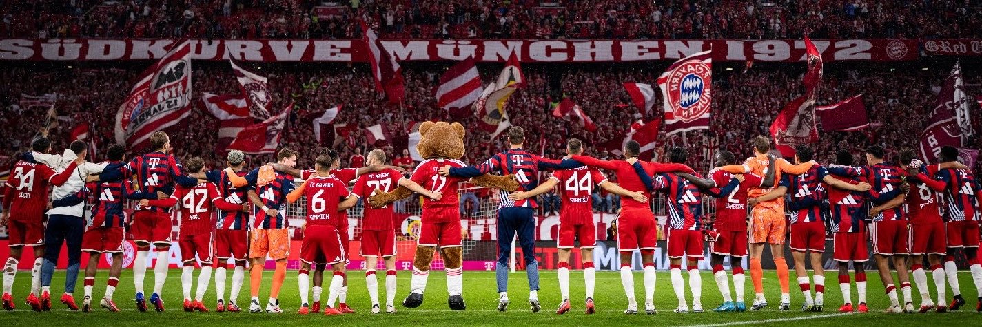 FC Bayern's banner