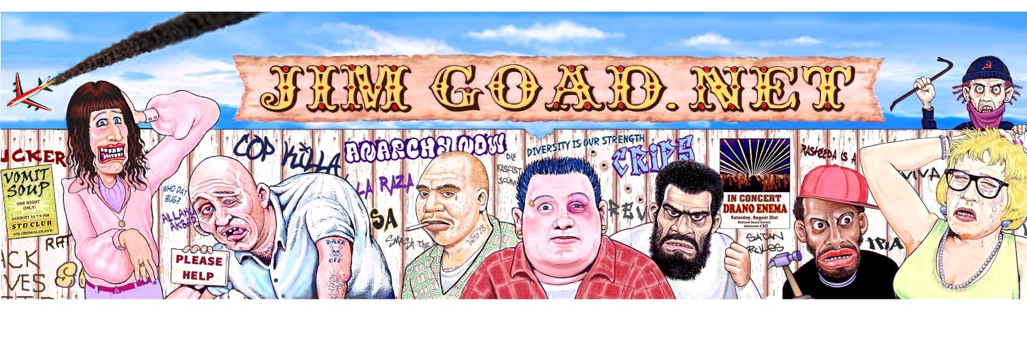 Jim Goad's banner