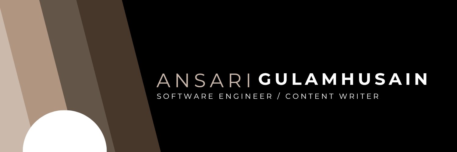 Ansari Gulamhusain's banner