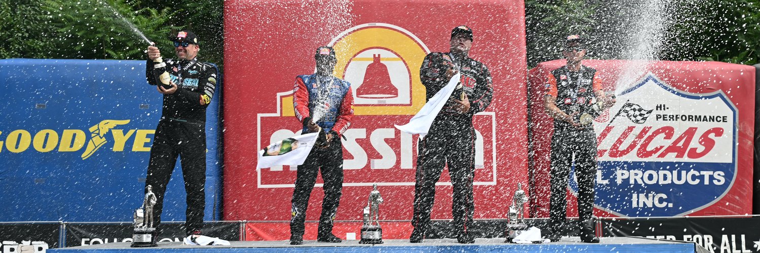 NHRA's banner