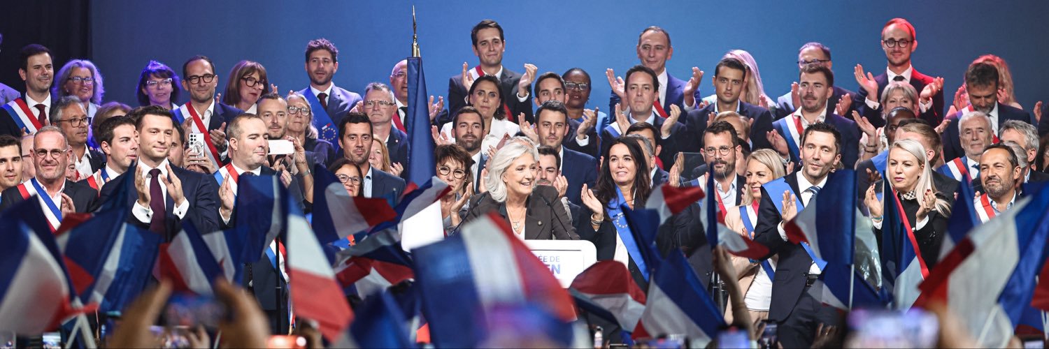 Marine Le Pen's banner