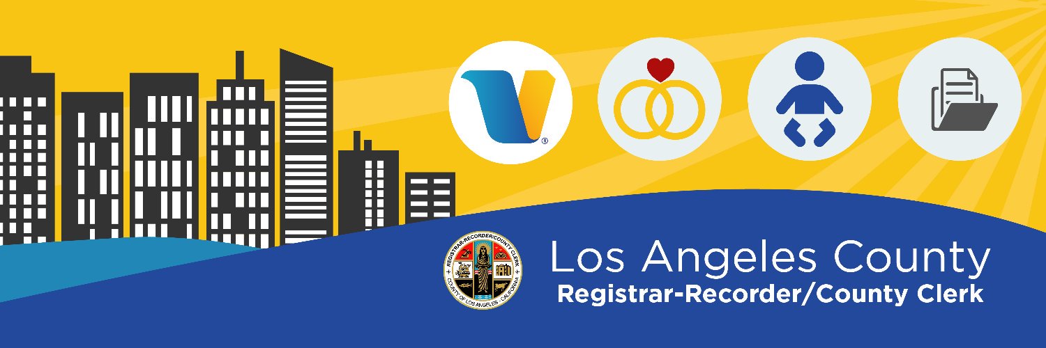 Los Angeles County Registrar-Recorder/County Clerk's banner