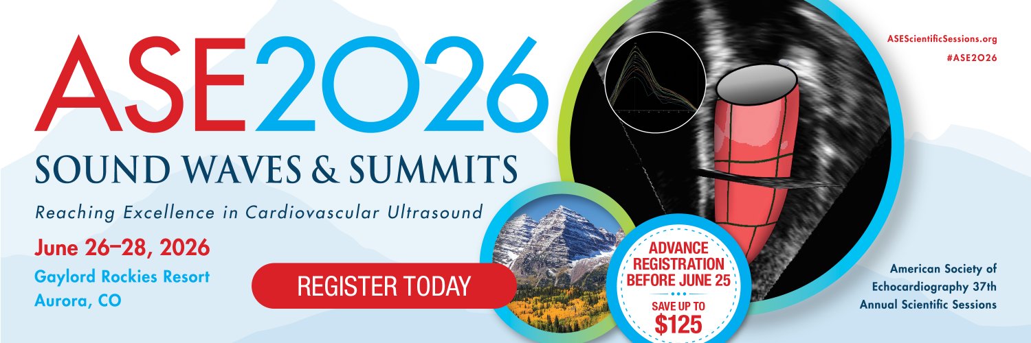 American Society of Echocardiography's banner