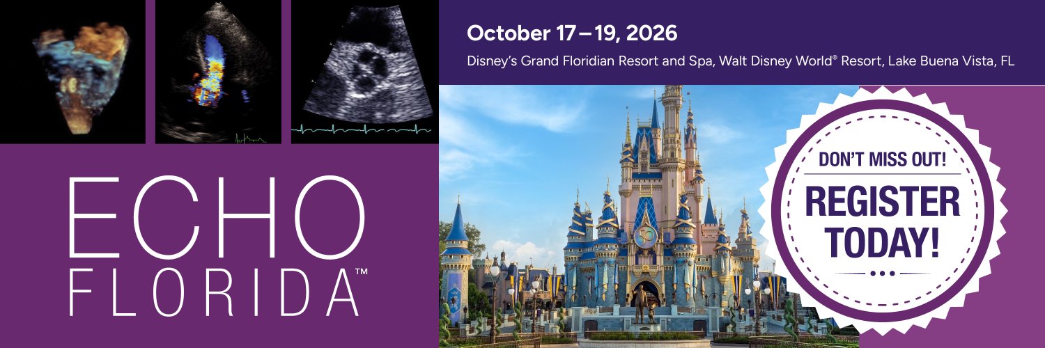 American Society of Echocardiography's banner
