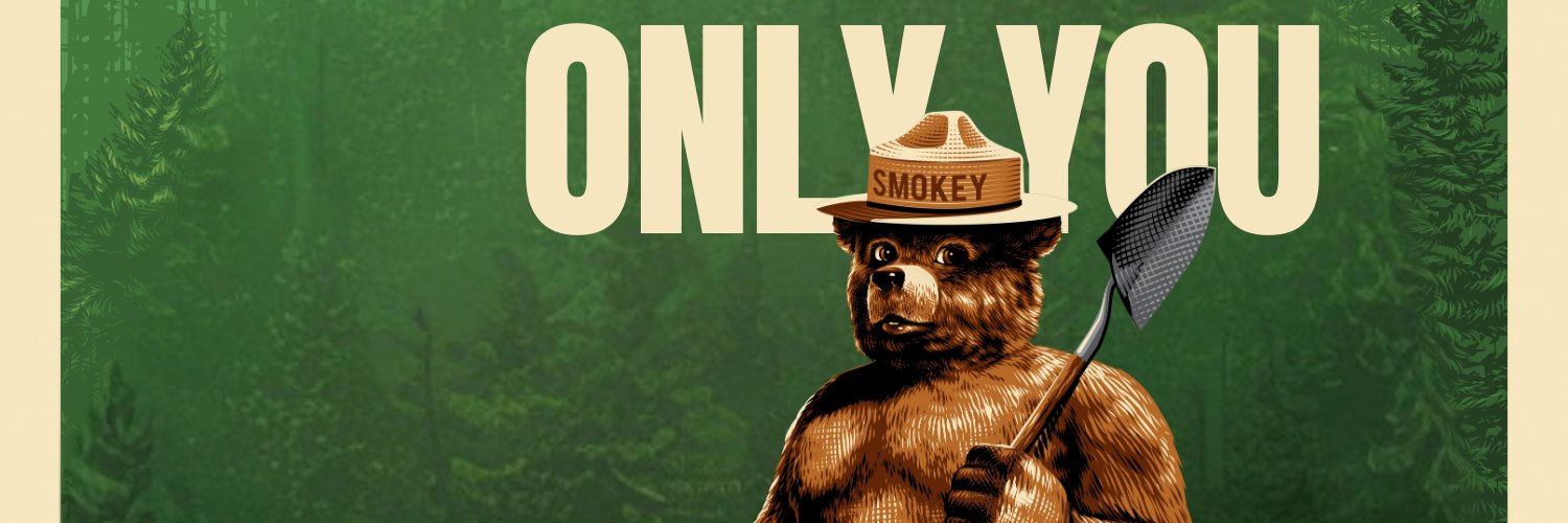 Smokey Bear's banner