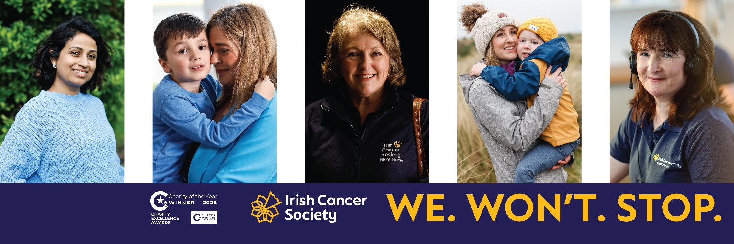 Irish Cancer Society's banner