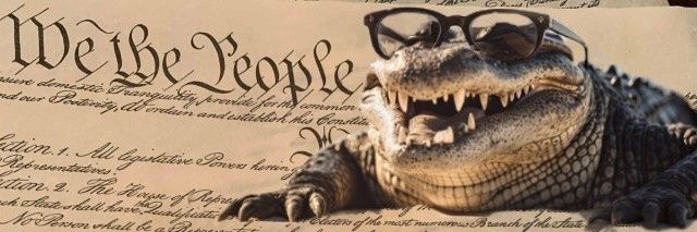 Constitutional Gator's banner
