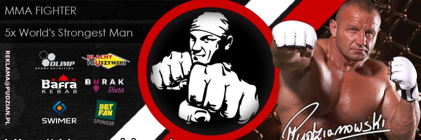 Mariusz Pudzianowski's banner