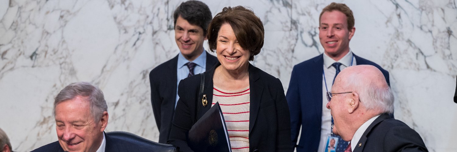 Senator Amy Klobuchar's banner