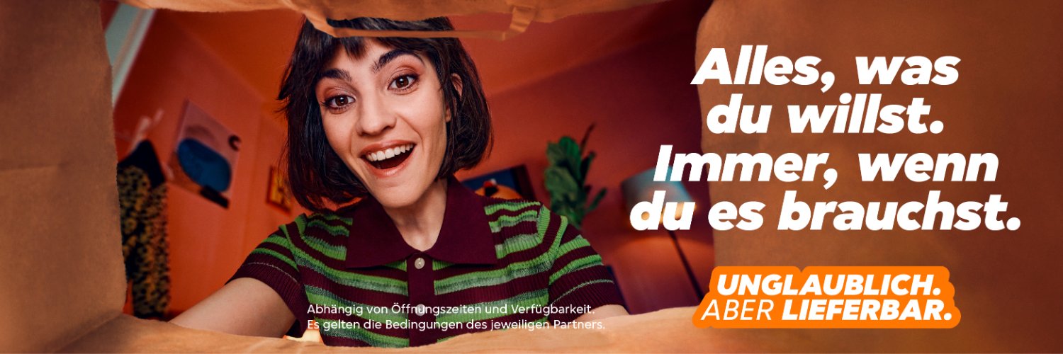 Lieferando Deutschland's banner