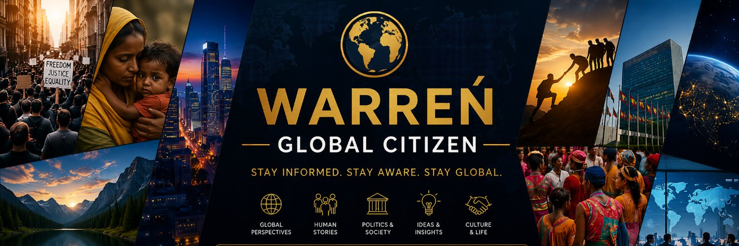 Warreń | Global Citizen's banner