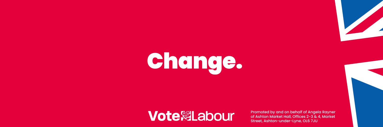 Angela Rayner's banner