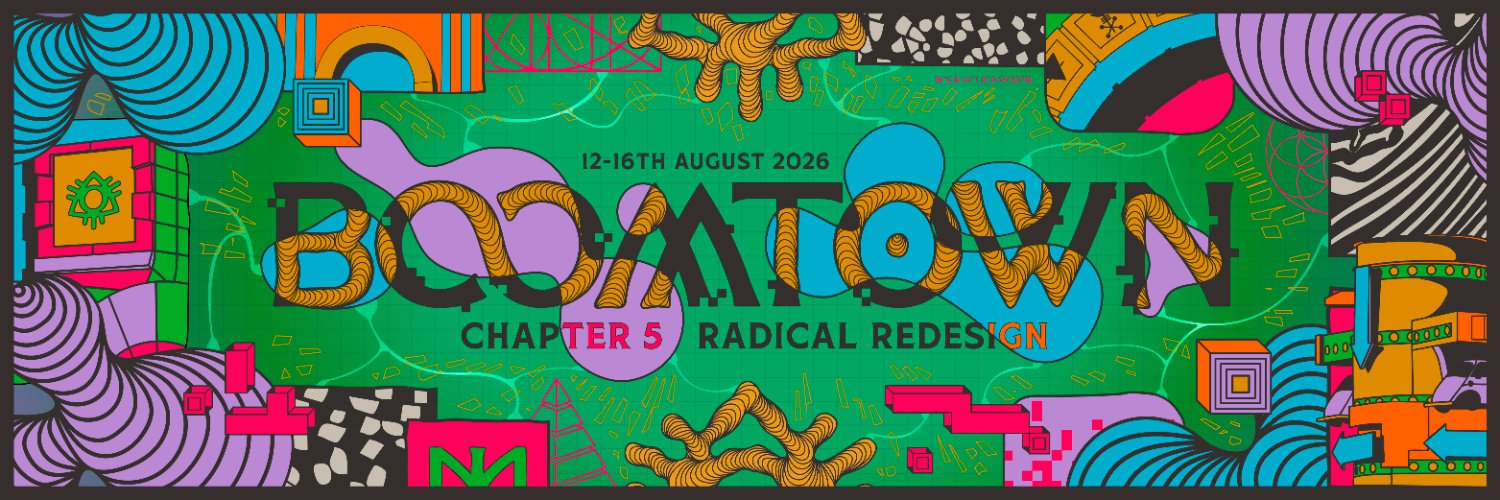 Boomtown Festival's banner