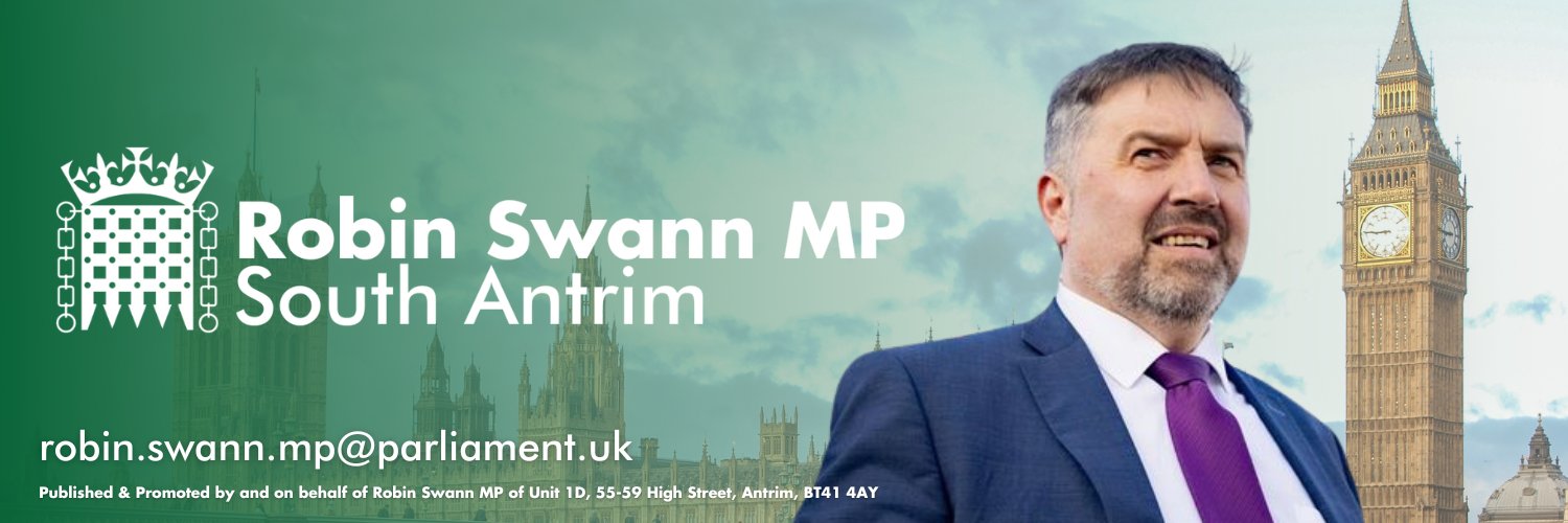 Robin Swann MP's banner