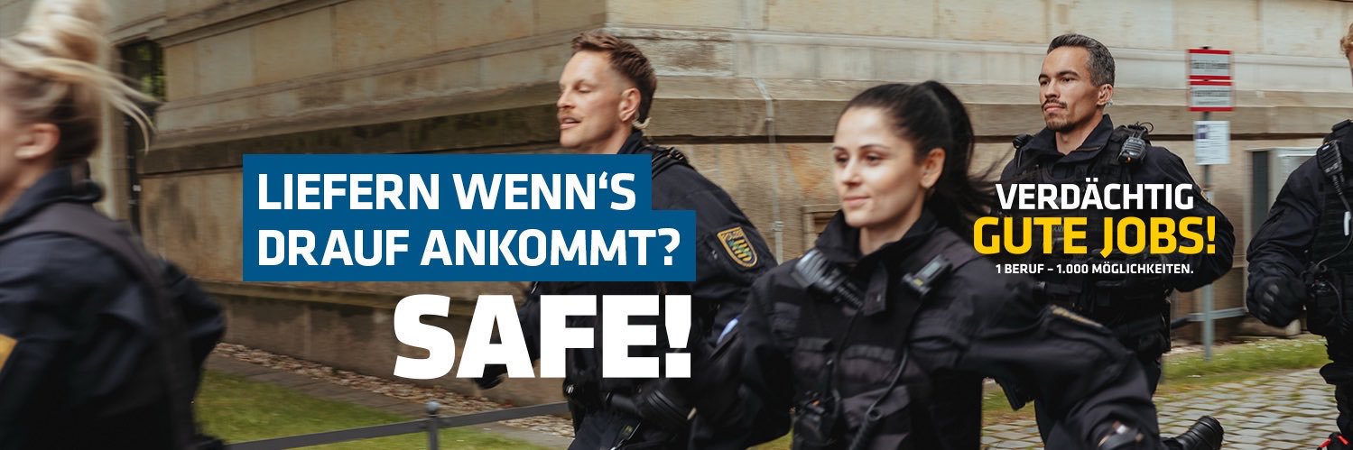 Polizei Sachsen's banner