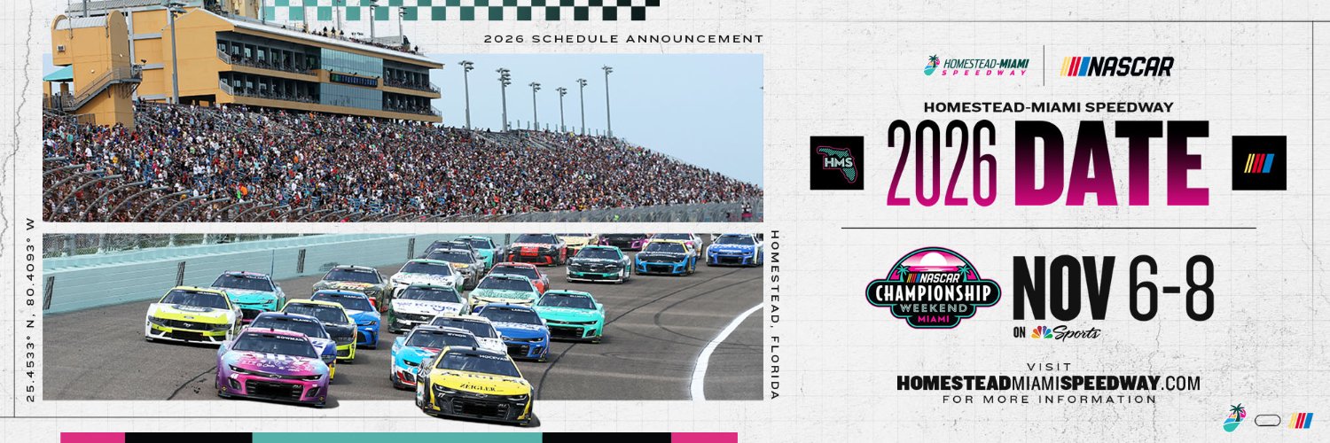 Homestead-Miami Speedway's banner