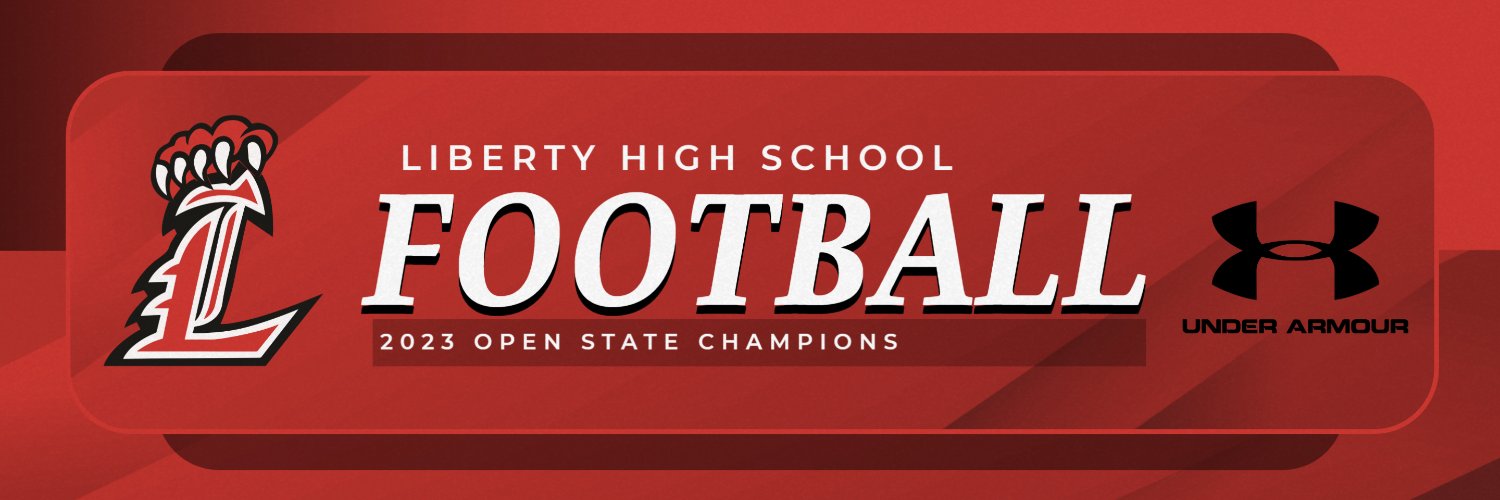 Liberty Lions Football's banner